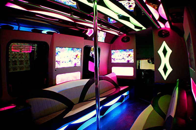 Miami Limousine Bus Interior Design