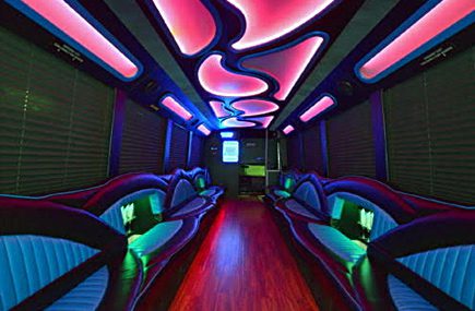 Black Limousine Bus