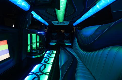 SUV limo interior